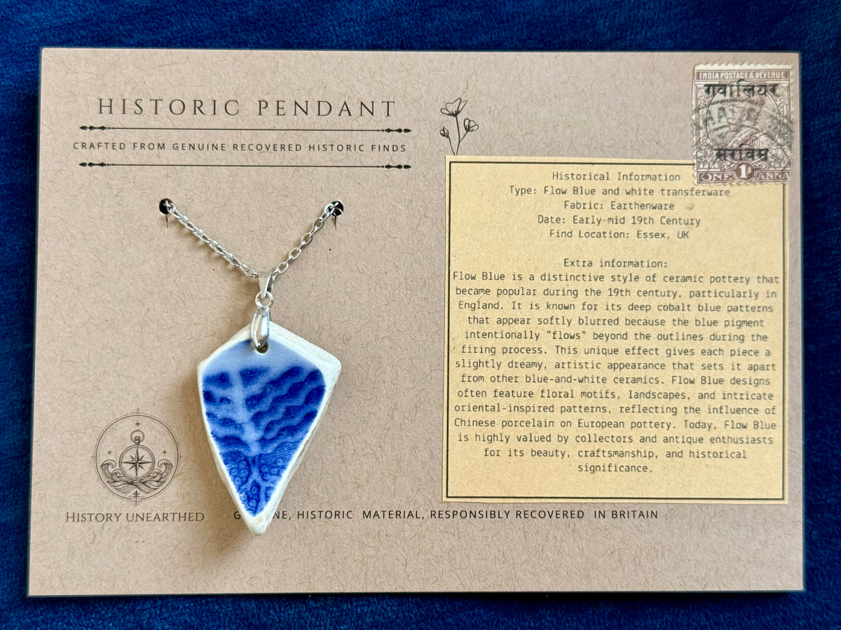 Mudlarked Flow Blue Woodland pendant