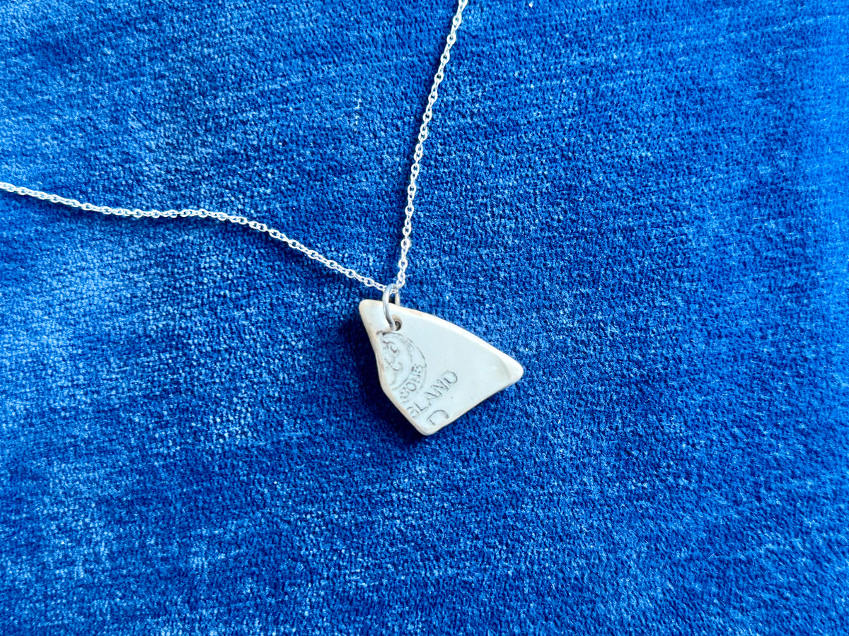 Mudlarked Logo Sherd Pendant