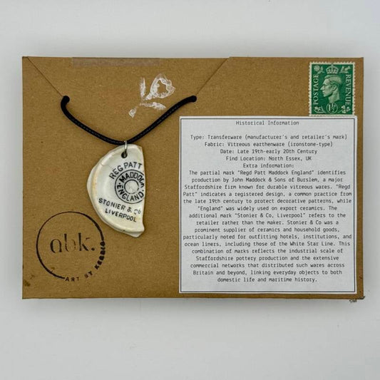 John Maddock Mudlarked Logo Pendant