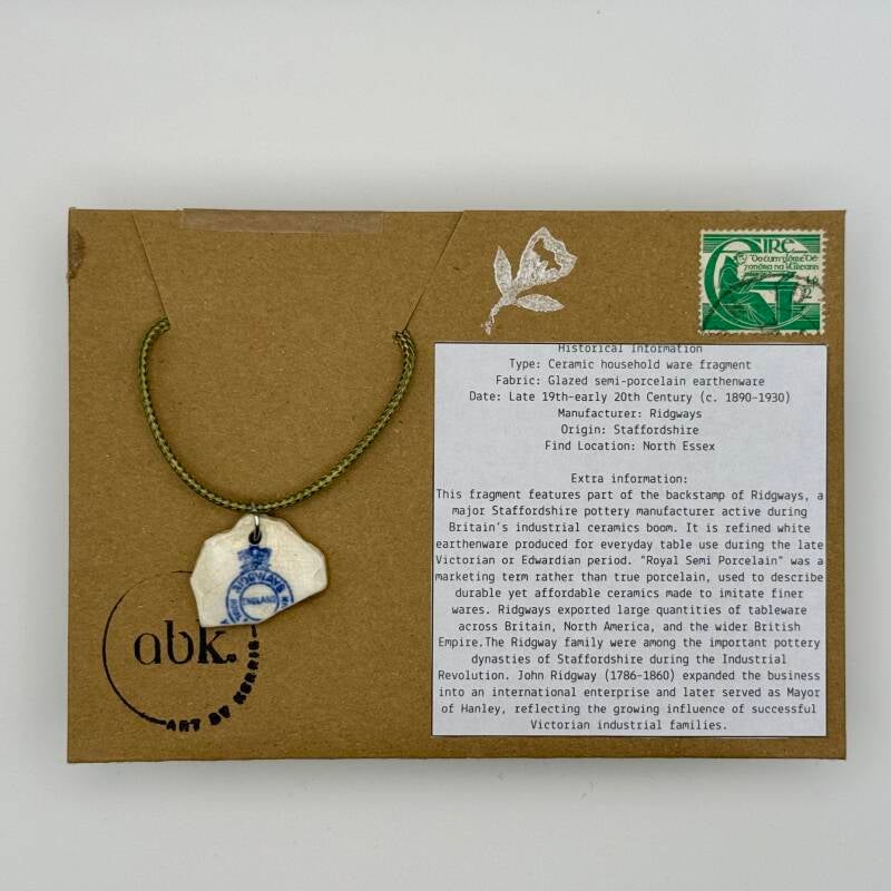 Ridgeways Mudlarked Logo Pendant